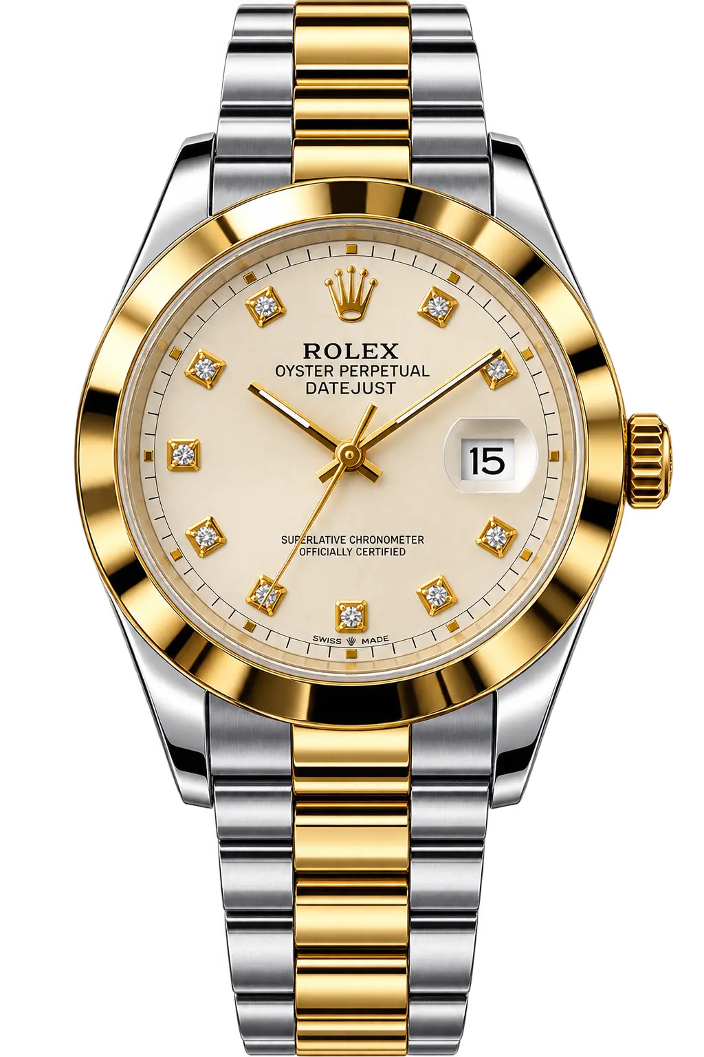Men's Luxury Two-Tone Gold Stainless Steel Watch | MKWISEHUB My Store