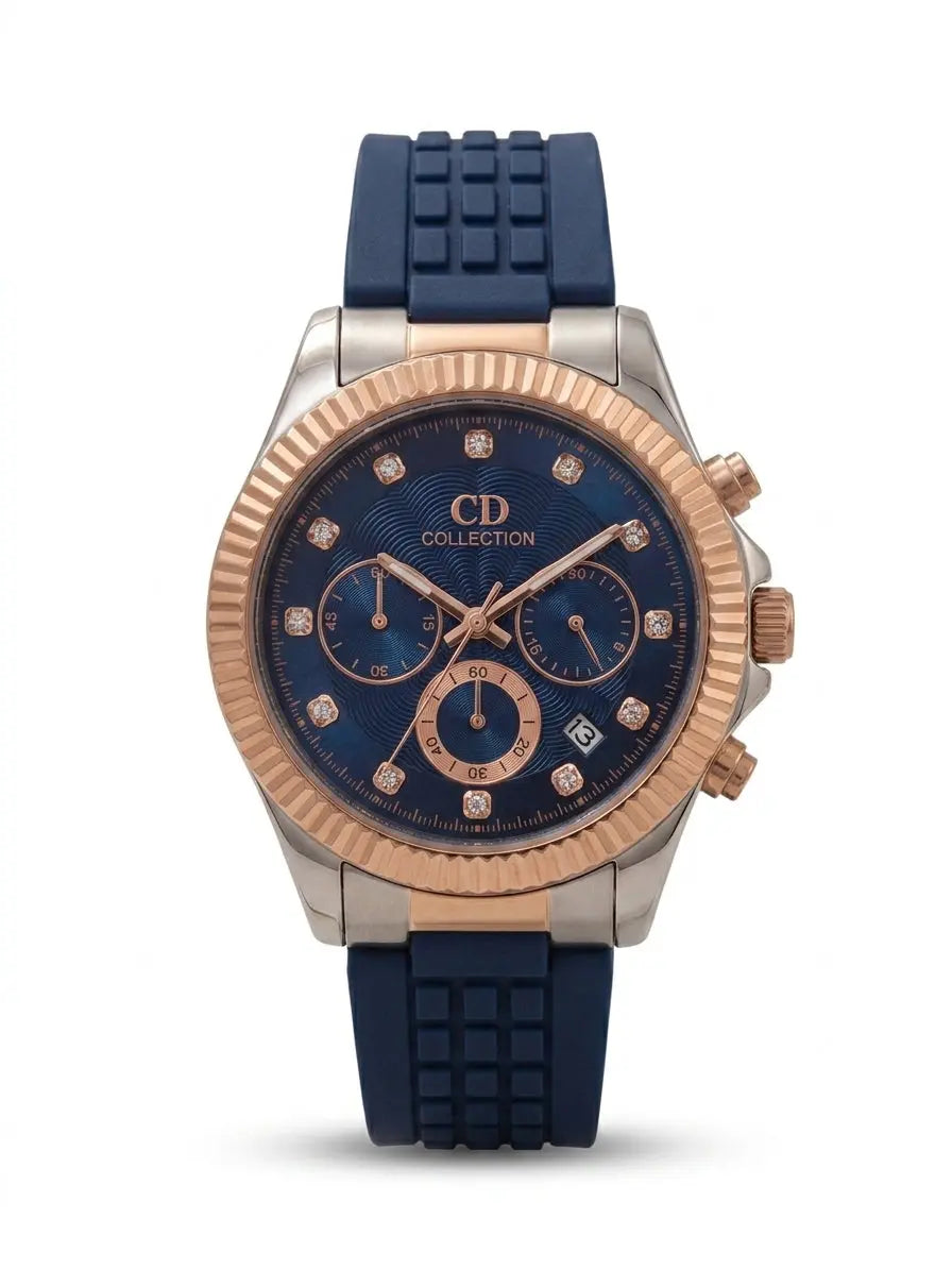 MKWISEHUB Men's Luxury Sports Watch | Stainless Steel & Silicone Strap - MKWISEHUB