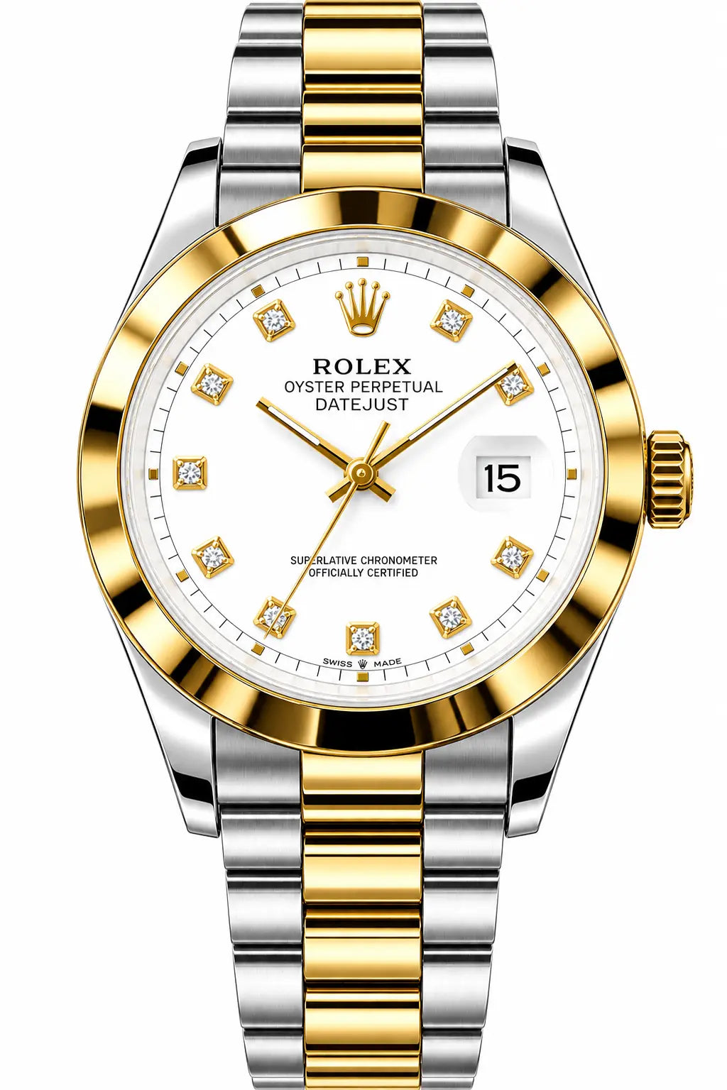 Men's Luxury Two-Tone Gold Stainless Steel Watch | MKWISEHUB My Store