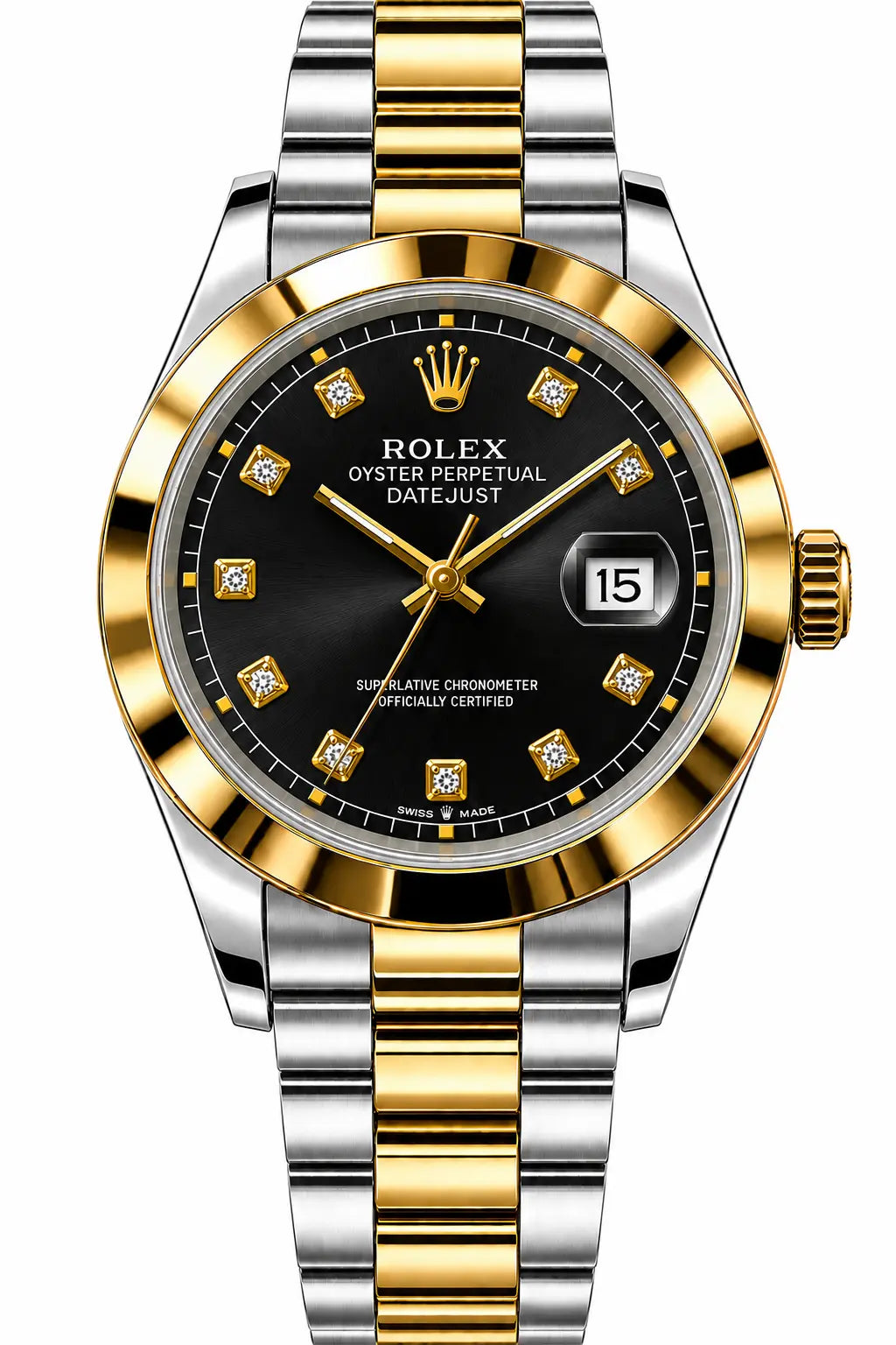Men's Luxury Two-Tone Gold Stainless Steel Watch | MKWISEHUB My Store