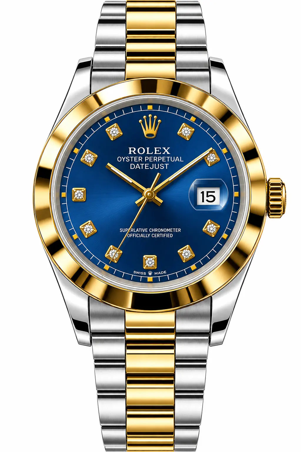Men's Luxury Two-Tone Gold Stainless Steel Watch | MKWISEHUB My Store